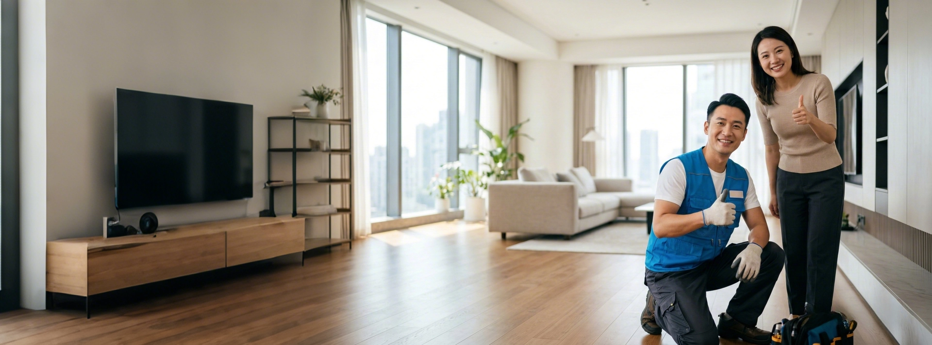 工匠到家服务背景图